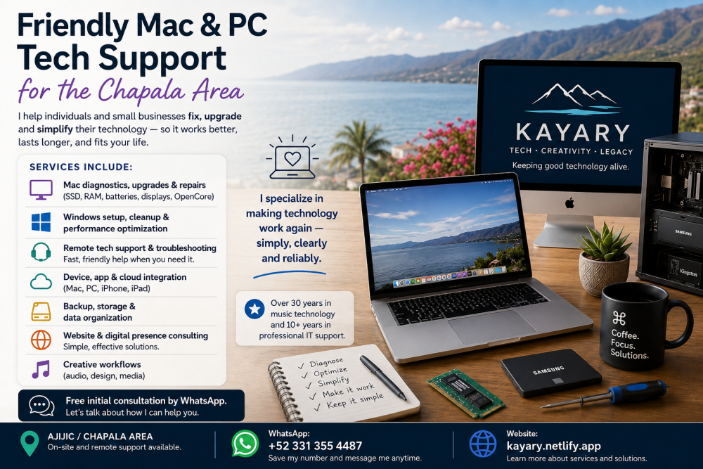 Friendly Mac & PC Tech Support | Ajijic • Chapala • Lakeside - Lake ...